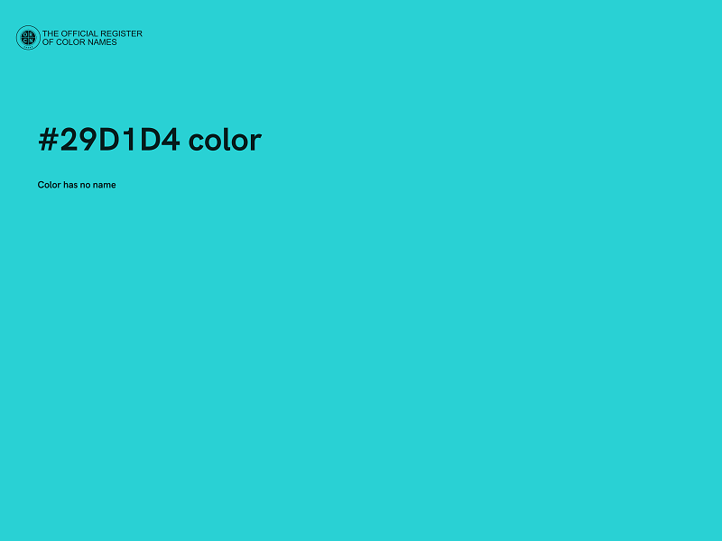 #29D1D4 color image