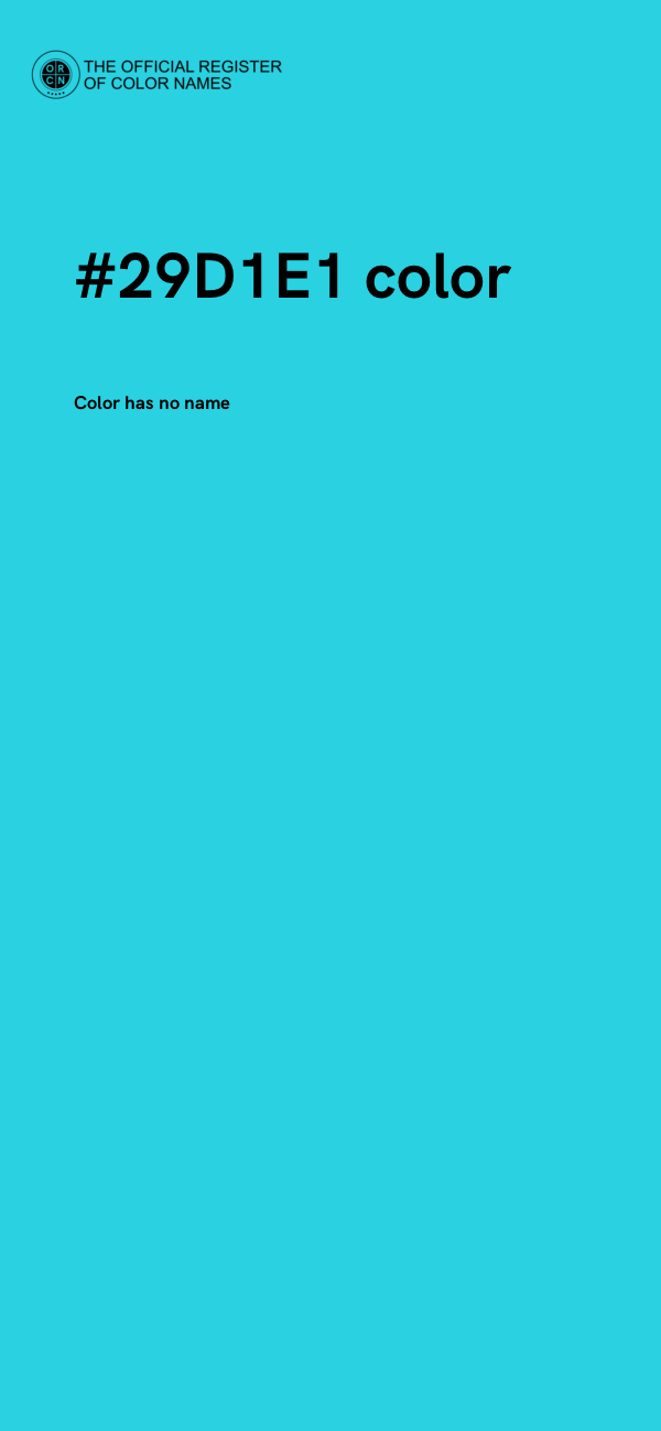 #29D1E1 color image