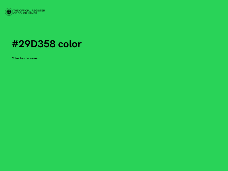 #29D358 color image