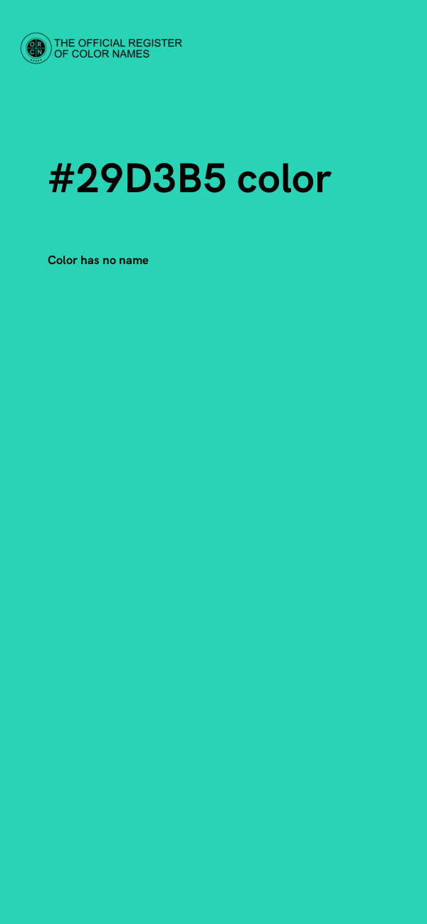 #29D3B5 color image
