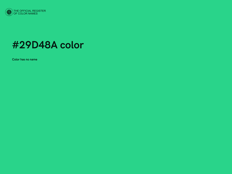 #29D48A color image