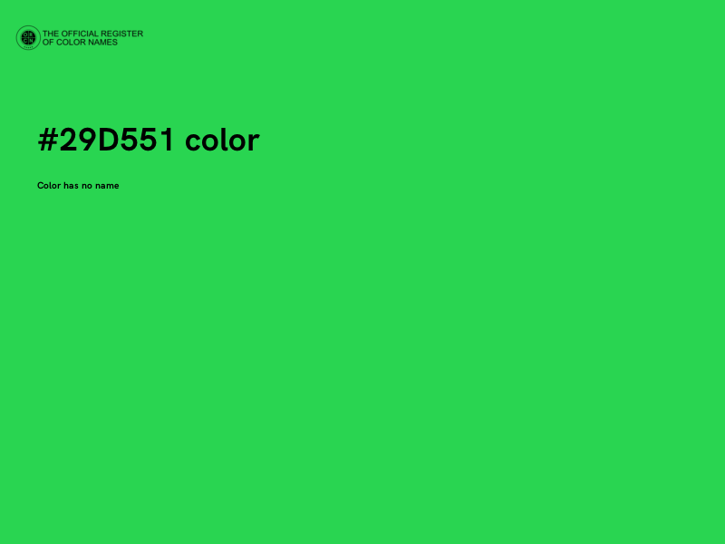 #29D551 color image
