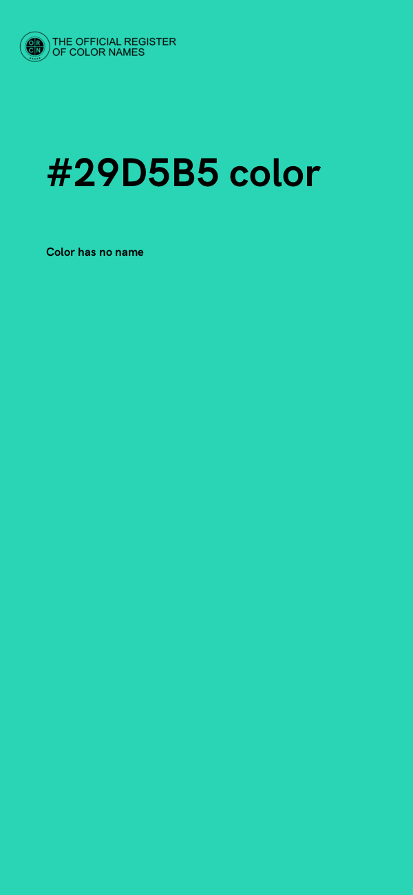 #29D5B5 color image