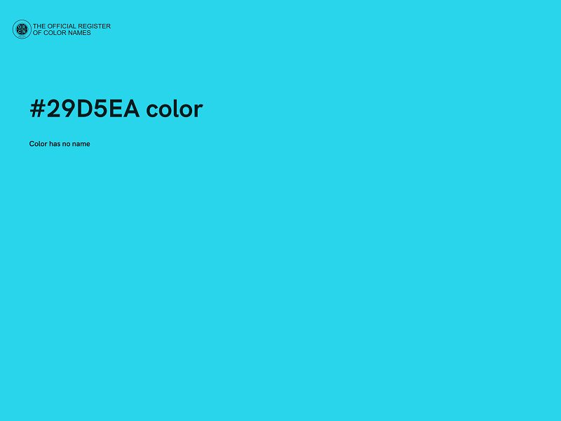 #29D5EA color image