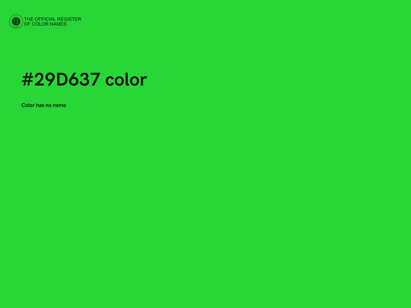 #29D637 color image