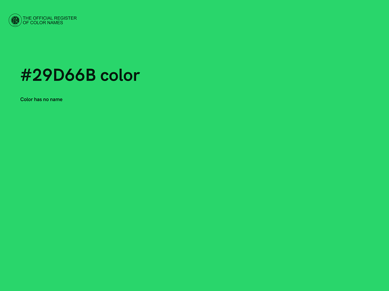 #29D66B color image