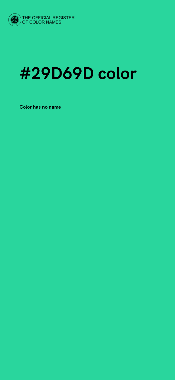 #29D69D color image