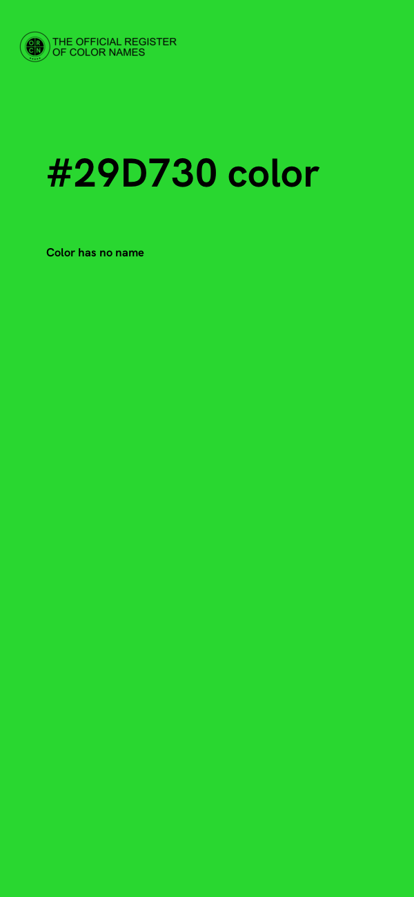 #29D730 color image