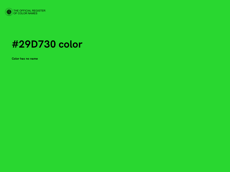 #29D730 color image