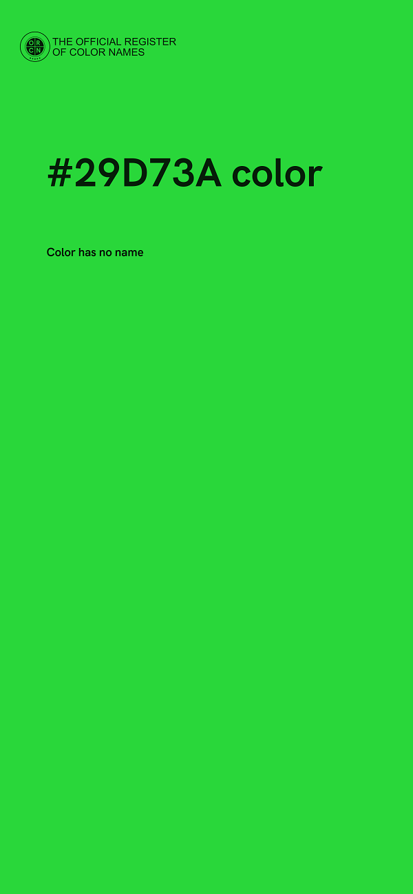 #29D73A color image