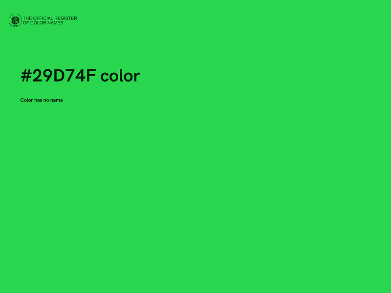 #29D74F color image