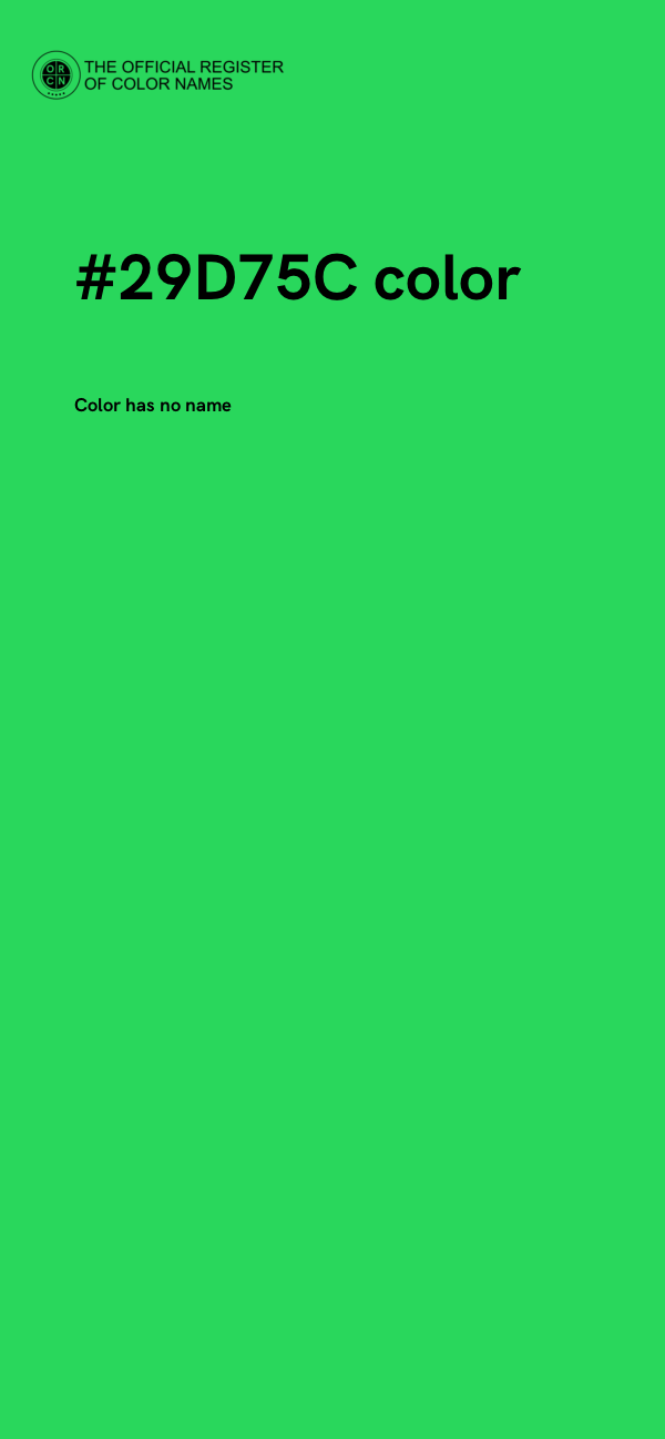 #29D75C color image