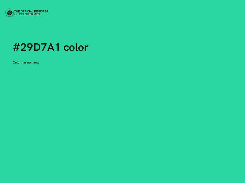 #29D7A1 color image