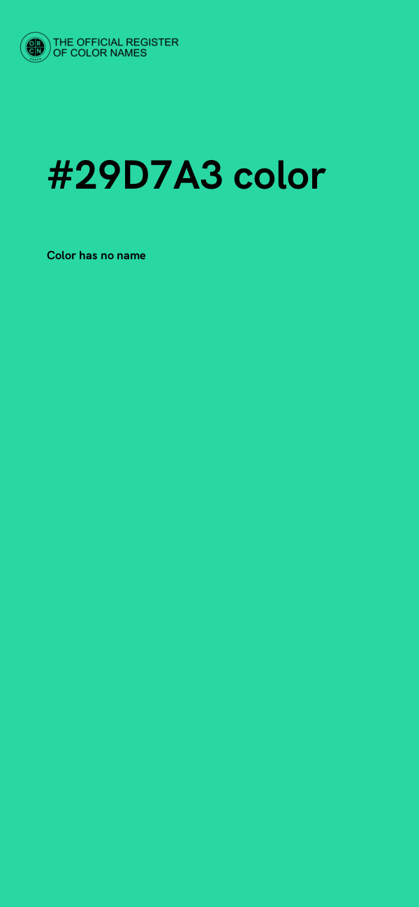 #29D7A3 color image