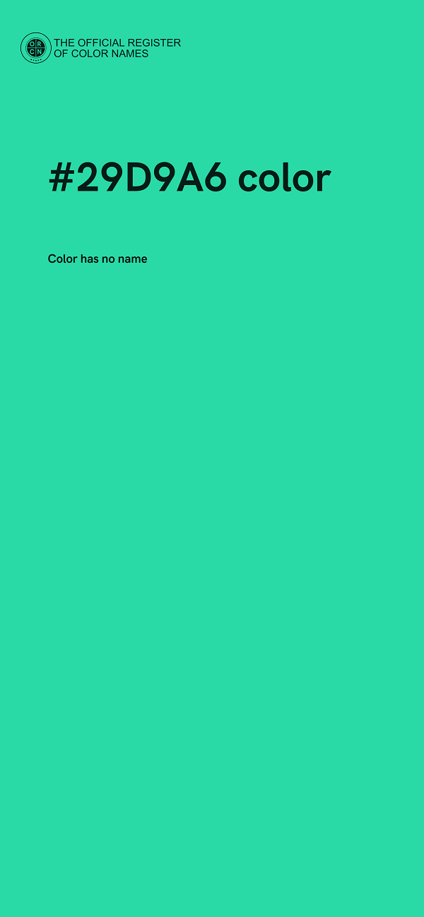 #29D9A6 color image