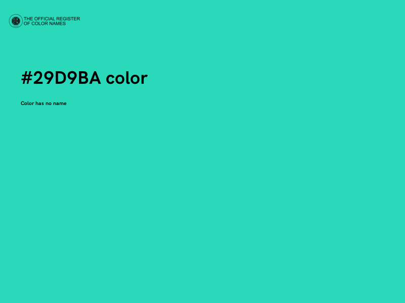 #29D9BA color image