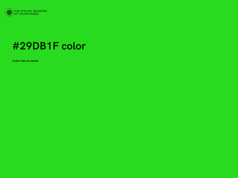 #29DB1F color image