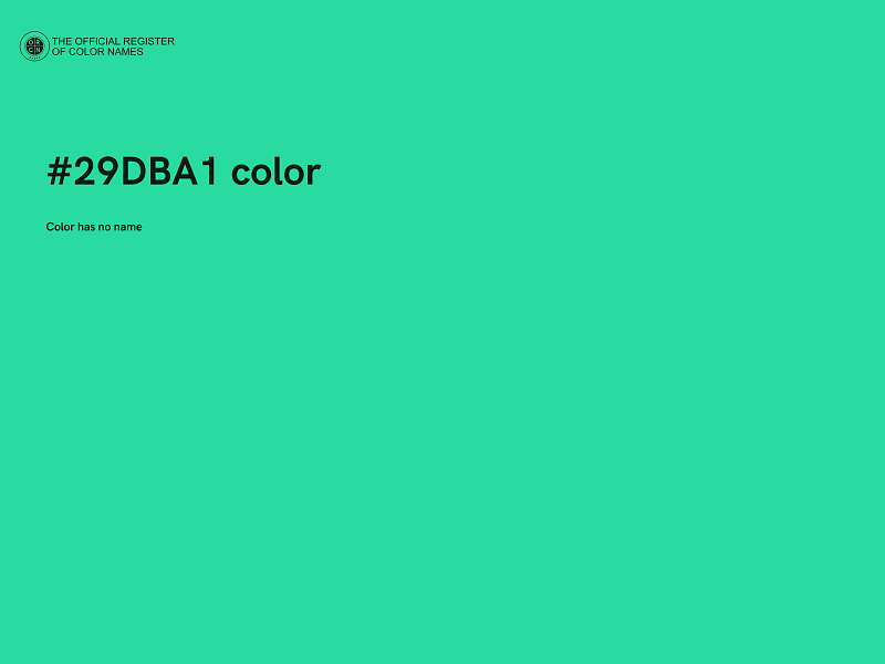 #29DBA1 color image