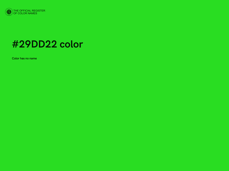 #29DD22 color image