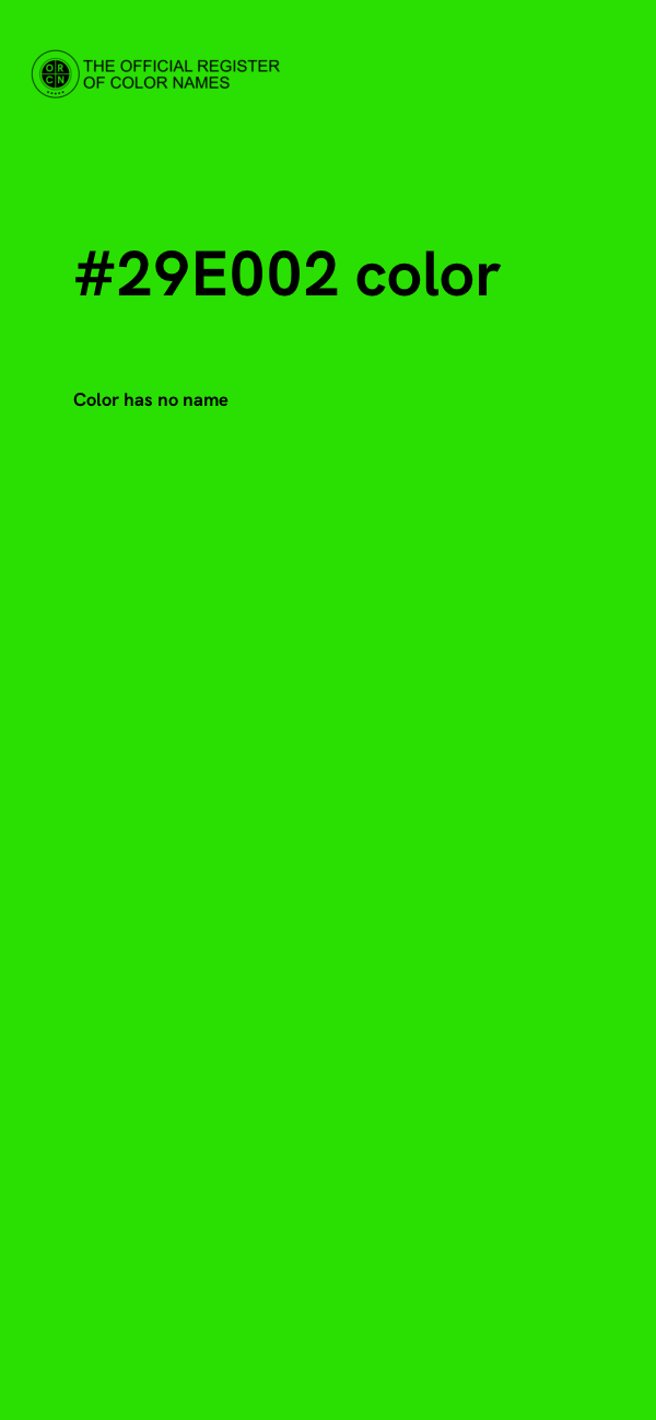 #29E002 color image