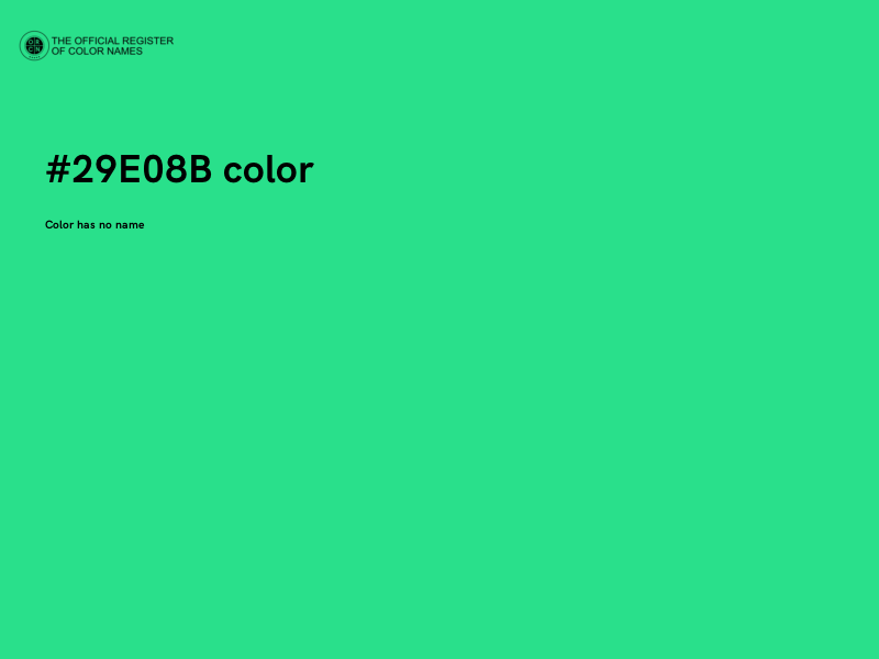 #29E08B color image