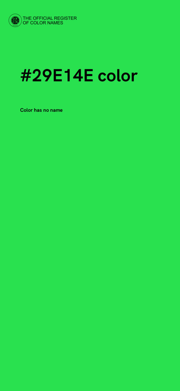 #29E14E color image