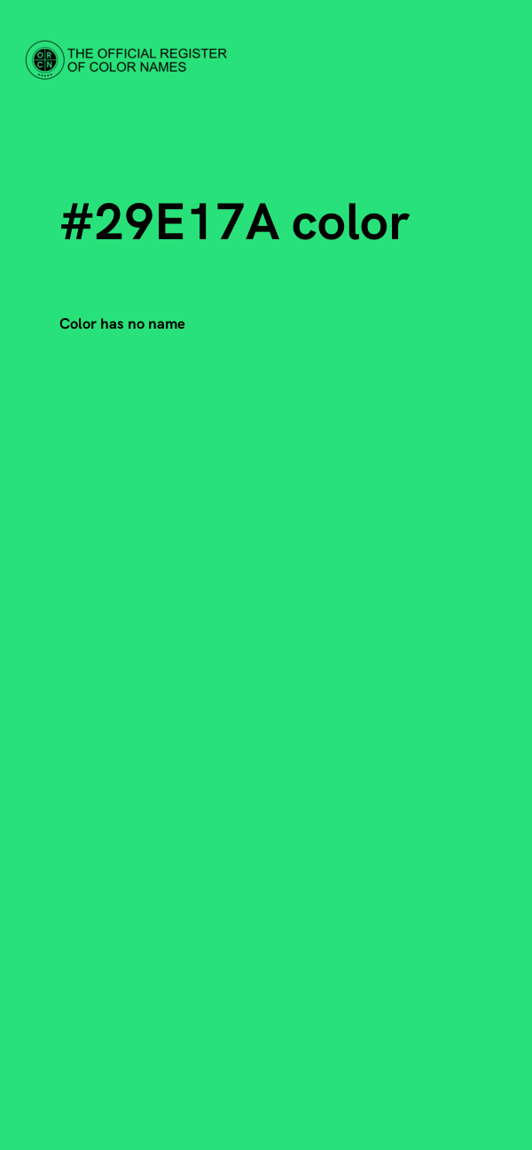 #29E17A color image