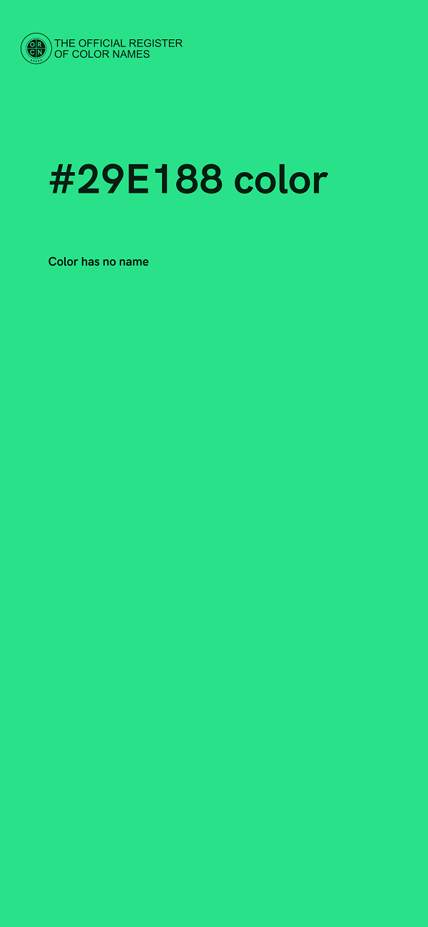 #29E188 color image