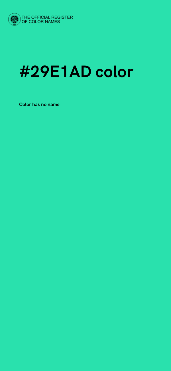 #29E1AD color image
