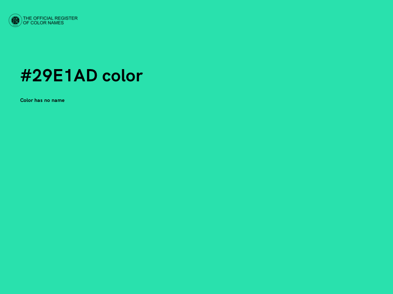 #29E1AD color image