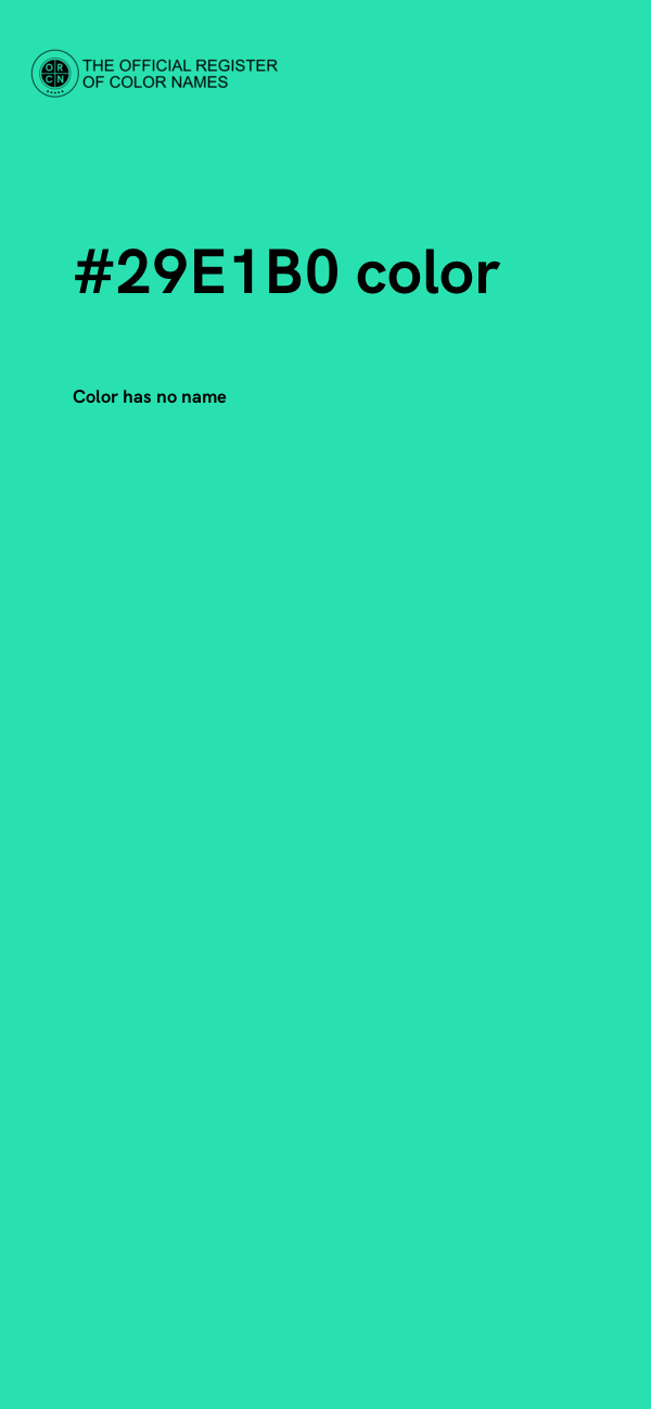 #29E1B0 color image