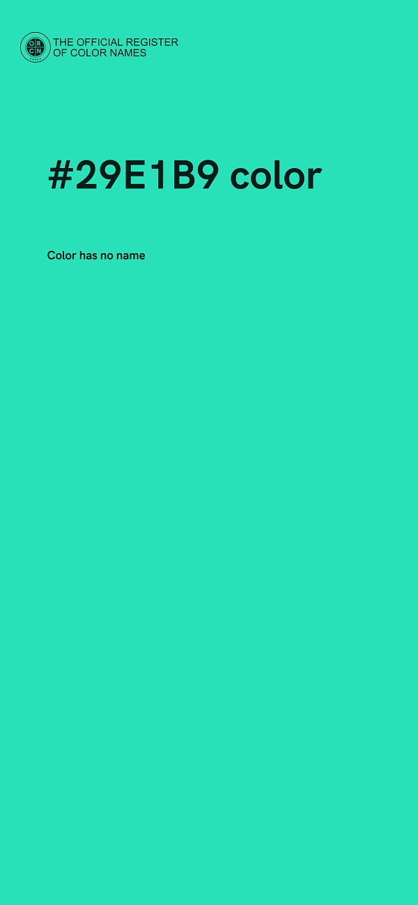#29E1B9 color image