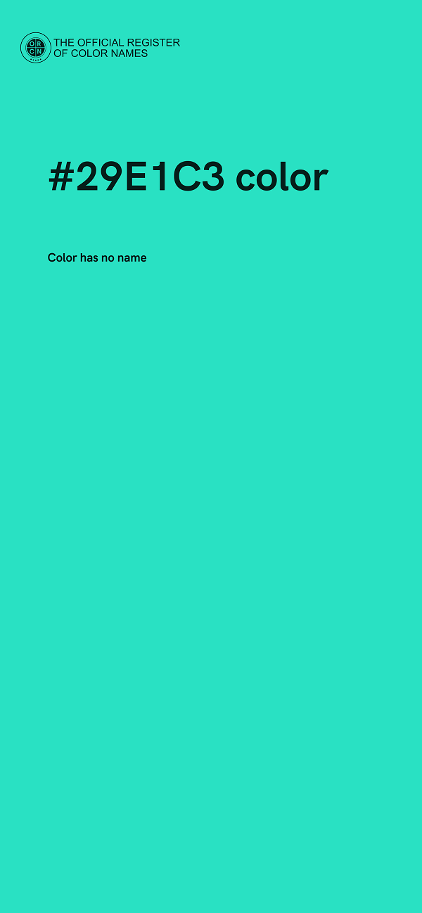 #29E1C3 color image