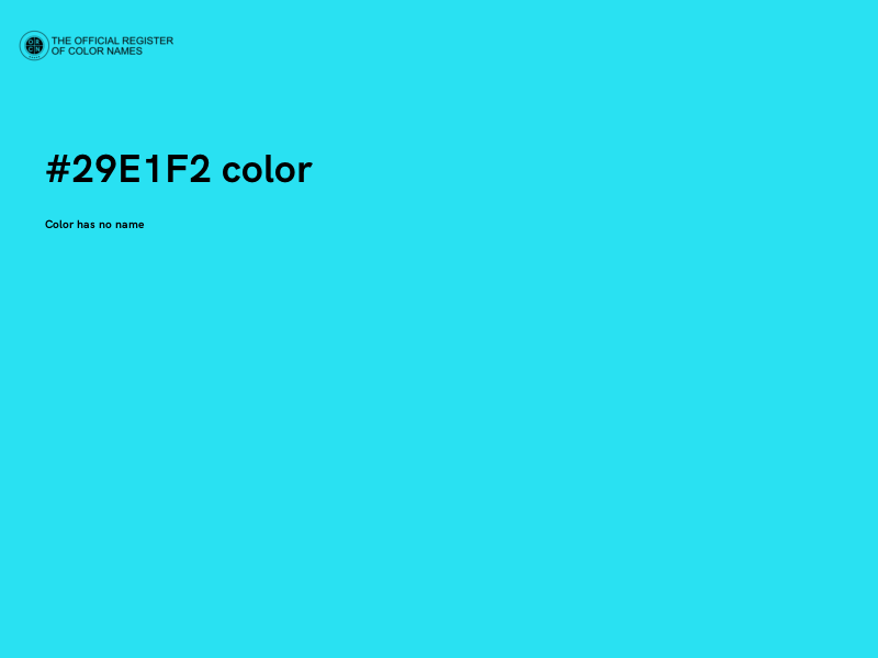 #29E1F2 color image