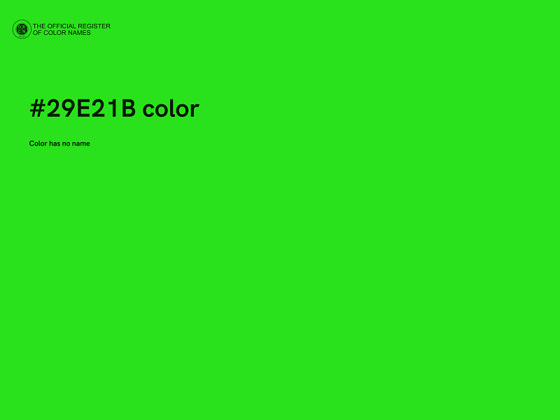 #29E21B color image
