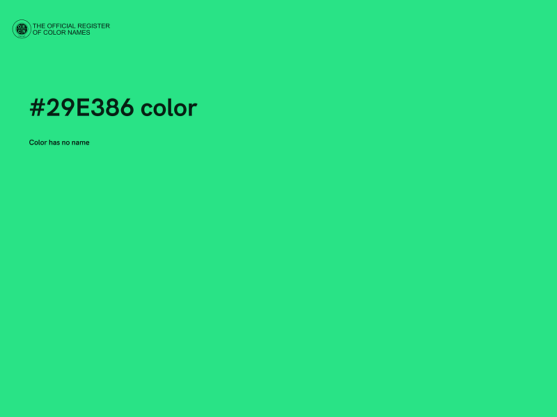 #29E386 color image