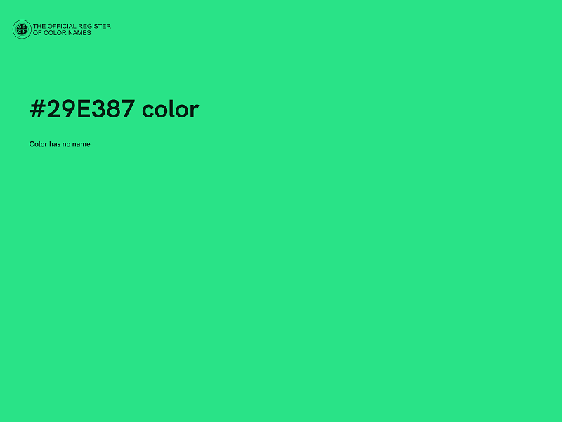 #29E387 color image