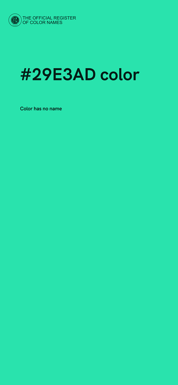 #29E3AD color image