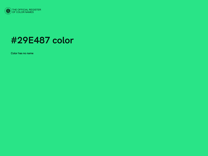 #29E487 color image