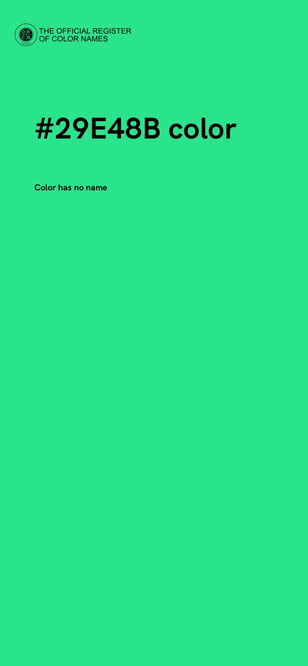 #29E48B color image
