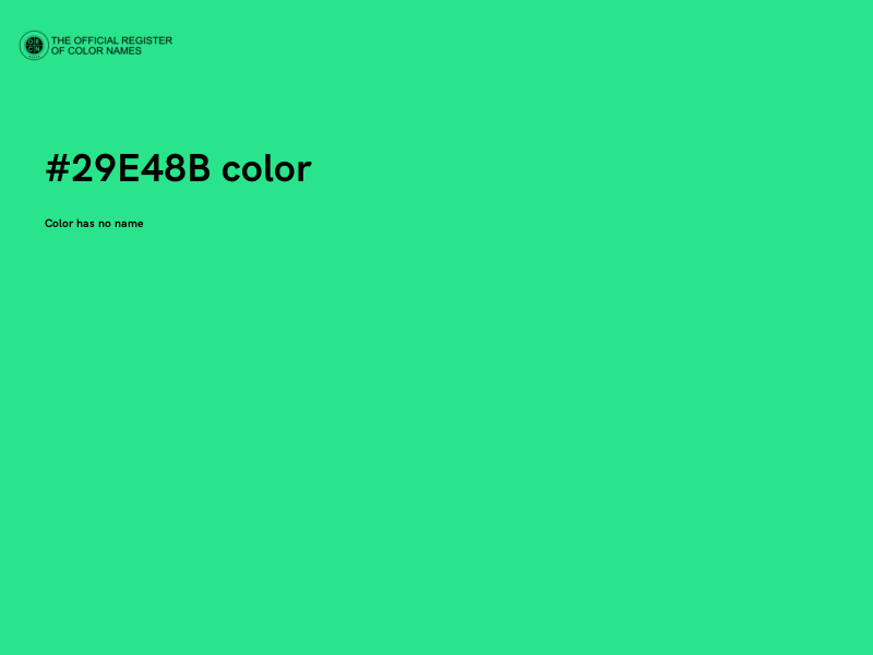 #29E48B color image