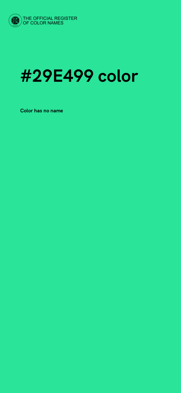 #29E499 color image