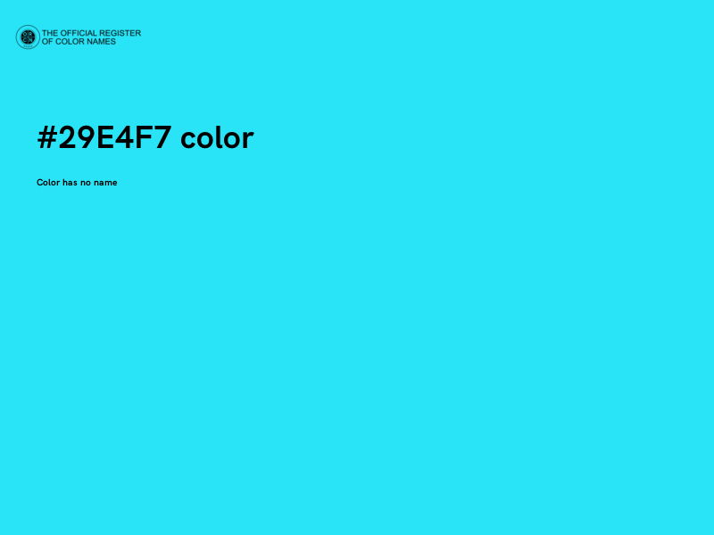 #29E4F7 color image