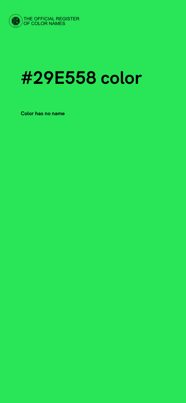 #29E558 color image