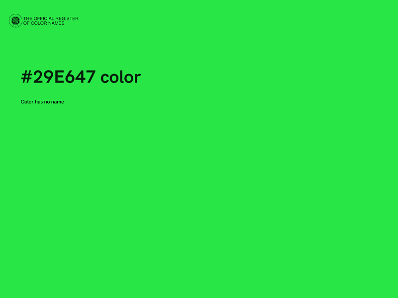 #29E647 color image