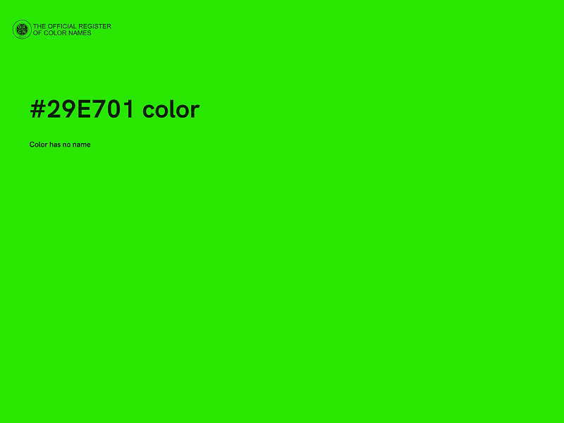 #29E701 color image