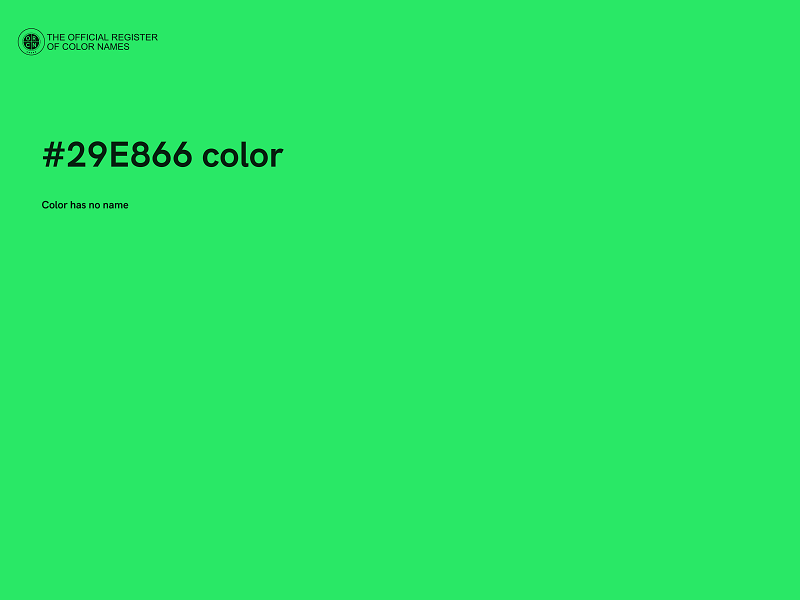 #29E866 color image