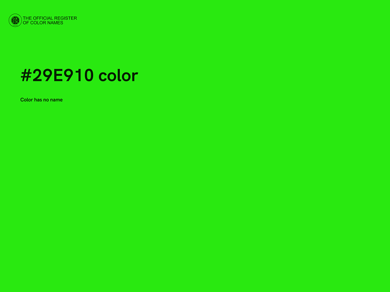 #29E910 color image