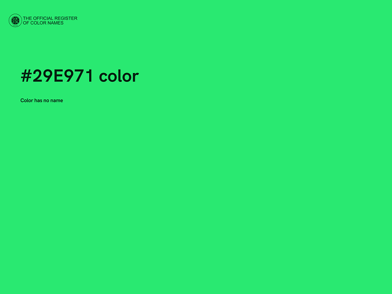 #29E971 color image