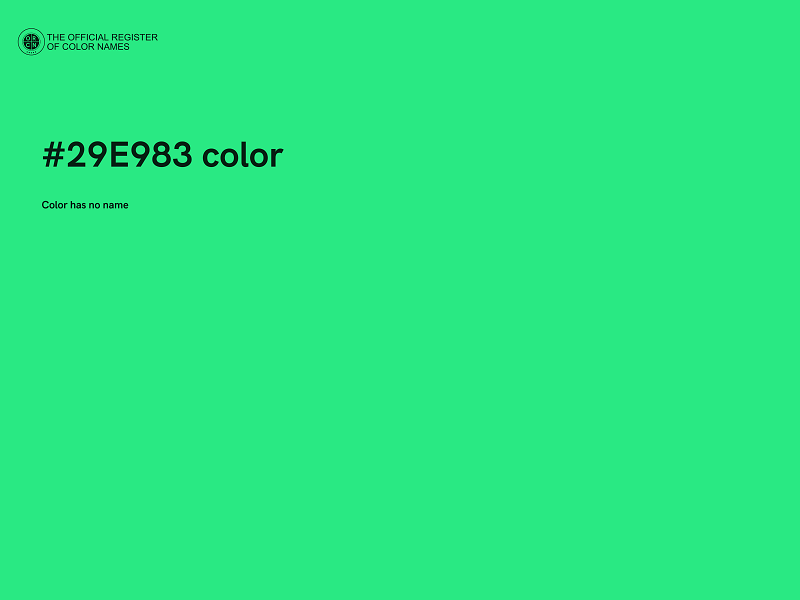 #29E983 color image